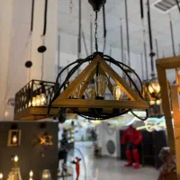 لوستر چوبی|لوستر و چراغ آویز|تهران, صد دستگاه|دیوار