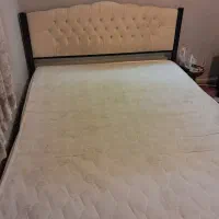 تخت فلزیدونفره باتشک|تخت و سرویس خواب|محمدیه-قزوین, |دیوار