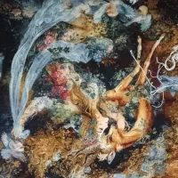 تابلو فرش ابریشمی با چله نخ بسیار زیبا دستبافت.|تابلو فرش|ساری, |دیوار