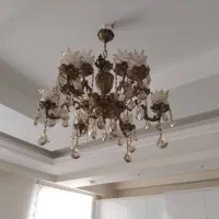 لوستر و ساعت برنجی