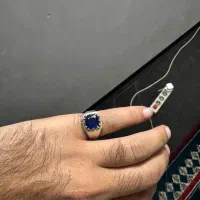 انگشتر یاقوت کبود افریقایی درجه یک دستساز