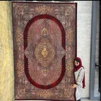 نگین ترمه کاشان فرش مرغوب ۱۵۰۰ شانه در همه سایز|فرش|شیراز, فرهنگیان|دیوار