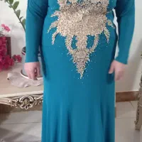 لباس مجلسی سنگ دوزی شده در حد نو