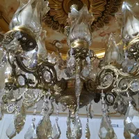 لوستر برنجی برنزی ۱۰ شعله