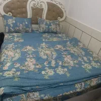 تخواب دونفره باروکش تمیز در حد نو