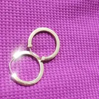 گوشواره طلا حلقه ای ساده|جواهرات|دورود, |دیوار