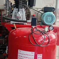 پمپ باد ۴۰۰ لیتری ایستاده چرخ دار ۲۰۸۰ فشارقوی|ماشین‌آلات صنعتی|اصفهان, آفاران|دیوار