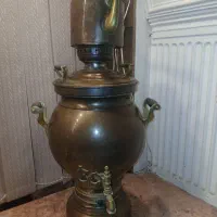 سماور و کتری سایز بزرگ جنس برنز قدیمی