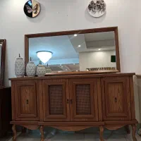 آینه کنسول میز تی وی مدل بلوط|بوفه، ویترین، کنسول|رشت, استقامت ۱|دیوار