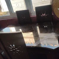 میز غذاخوری چهارنفره چوبی|میز و صندلی غذاخوری|ورامین, ورامین|دیوار