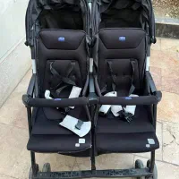 کالسکه دوقلو برند chicco اصل، سالم و بسیار تمیز