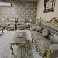 مبلمان فاخر سلطنتی با ست ناهار خوری کار ملایر