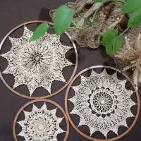 دیوارکوب قلاب بافی ماندالا|صنایع دستی و سایر لوازم تزئینی|تهران, آبشار تهران (دریاچه)|دیوار