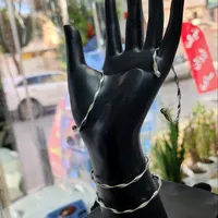 دستبند بنگل نقره اصل ۹۲۵ (بدون‌نگین )|بدلیجات|کرمانشاه, |دیوار