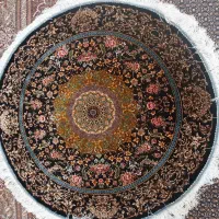 قالیچه ابریشم ماشینی قم