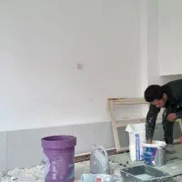 رنگ آمیزی ساختمان ورنگ صنعتی|خدمات پیشه و مهارت|لنجان, |دیوار