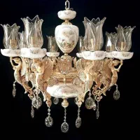 لوستر|لوستر و چراغ آویز|تبریز, |دیوار