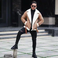 کاپشن چرم بوفالو اصل