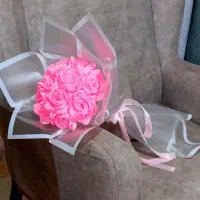 دسته گل و باکس گل ربانی|گل مصنوعی|کرمان, |دیوار