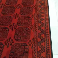 دو عدد فرش ابریشمی ماشینی مدرن وشیک به رنگ قرمز|فرش|آمل, |دیوار