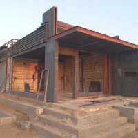 اجرای سقف شیبدار.الاچیق.جوشکاری.رابیس بندی.نرده