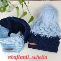 کلاه و شال دستبافت