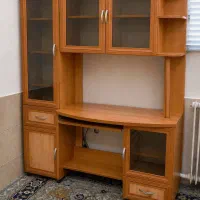 کمد ویترین ،کتابخانه و میز کامپیوتر سرهم