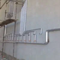 لوله کشی گاز ساختمانی