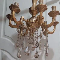 لوستر برنز 8شعله آبکاری طلا