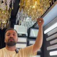 فروش دو عددلوستر۴۰ در ۴۰ مربع|لوستر و چراغ آویز|امیدیه, |دیوار