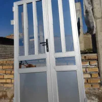 درب آلومینیومی دو لات بدونه چهار چوب|مصالح و تجهیزات ساختمان|سنگدوین, |دیوار