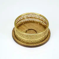 وارمر قوری گلریز طلایی چوبی