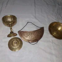 قندان وکاشکول وکاسه چهل کلیدعتیقه|کلکسیون اشیاء عتیقه|کرمانشاه, |دیوار