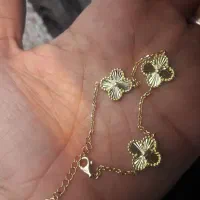 دستبند نقره خارجی اب طلا زرد|جواهرات|مشهد, عیدگاه|دیوار