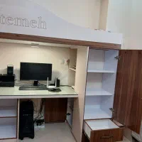 فروش تخت همراه با میز تحریر و کمد|تخت و سرویس خواب|بیرجند, |دیوار