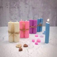 شمع قلمی موم عسلی