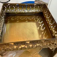 شکلات خوری فلزی با درب شیشه ای