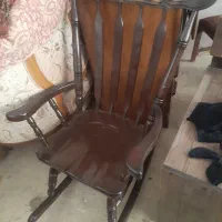 صندلی راک چوبی
