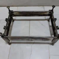 منقل قدیمی دسته و پایه ها برنج