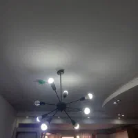 لوستر فلزی مشکی پینترستی فقط یک و پونصد