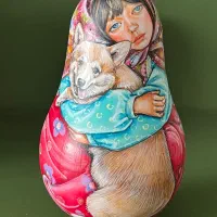 عروسک ماتروشکا تعادلی روسی