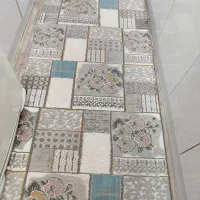 قالیچه فرش نود در دومترو نود طوسی رنگ