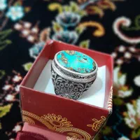 انگشتر نقره فیروزه نیشابور