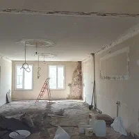 گچ.کاری.خرده.کاری دیوار تخریب اپن ابزار شومینه.کلی