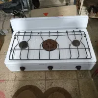 اجاق‌گاز 3 شعله سه شعله لعابی رومیزی گاز فرش