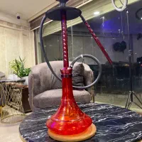 قلیان خفن کارمانیا قرمز زرشکی لاکچری آکبند