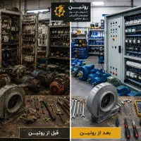 برقکار صنعتی تابلوبرق اینورتر سه فاز دیزل روتین