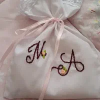 سرویس عروس /دستمال حجله/گلدوزی/سرویس خواب عروس|سفره، حوله، دستمال آشپزخانه|دهاقان, |دیوار