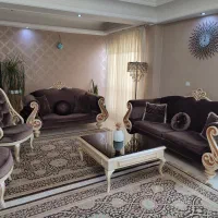 مبل 7 نفره با جلو مبلی و میز نهار خوری 8 نفره