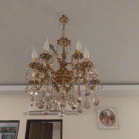 لوستر برنجی ۵ شاخه فروشی